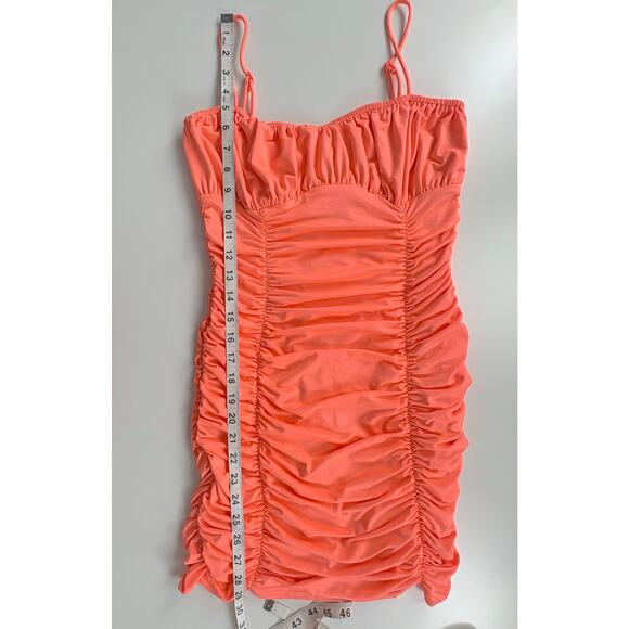 Superdown Rachelle Mini Dress Size Small Ruched Cocktail Club Party Statement - Picture 10 of 10